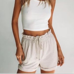 Princess Polly beige shorts